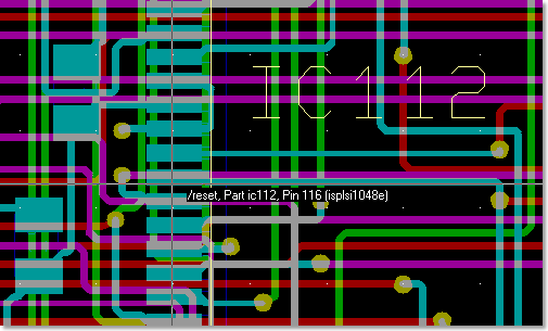 BAE Version 6.8: Layout Editor: Graphic cursors info tooltips