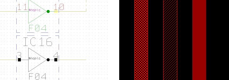 BAE Version 7.6: Schematic Editor and Layout Editor - Group and Error Highlight with Display Patterns