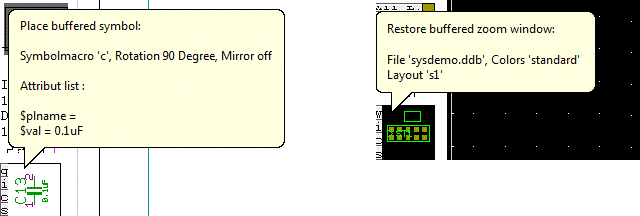 BAE Version 7.6: Schematic Editor and Layout Editor - Windows Tooltips with Toolbar Data Display