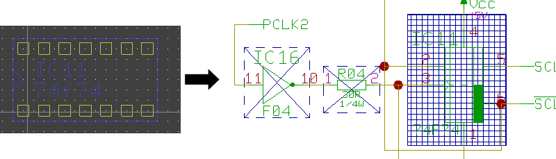 BAE Version 7.8: BAE HighEnd - Placed Symbol Indication